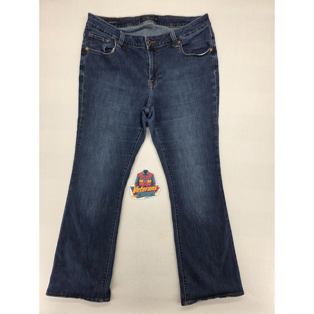 Lucky Brand Ginger Boot Jeans Womens 16W Dark Wash Blue Bootcut Denim 34x31